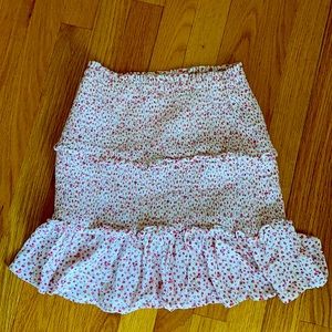 American eagle smocked, tiered skirt